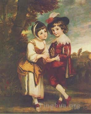 Sir Joshua Reynolds Peinture à l'huile - Jeune diseuse de bonne aventure