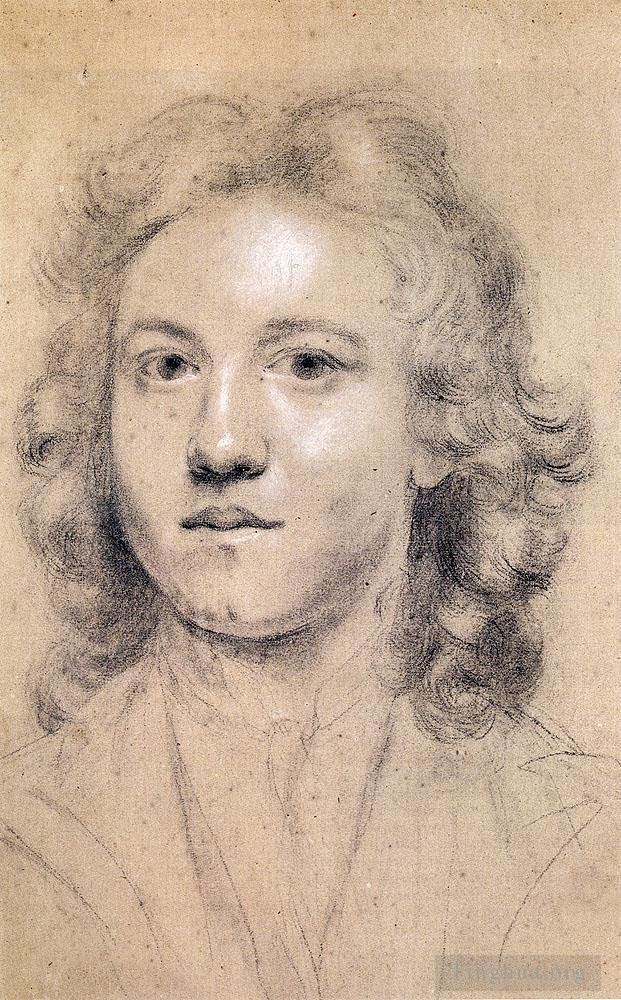 Sir Joshua Reynolds Types de peintures - Portrait de l'artiste âgé de dix-sept ans