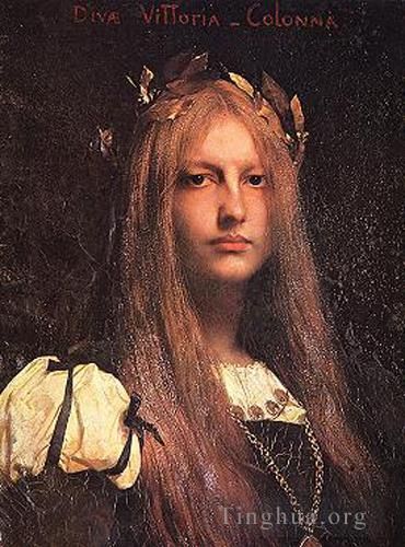 Jules Joseph Lefebvre Peinture à l'huile - Diva Vittoria Colonna