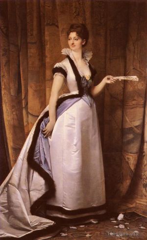 Jules Joseph Lefebvre œuvres - Portrait d'une femme