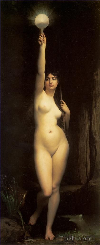 Jules Joseph Lefebvre Peinture à l'huile - Vérité nue