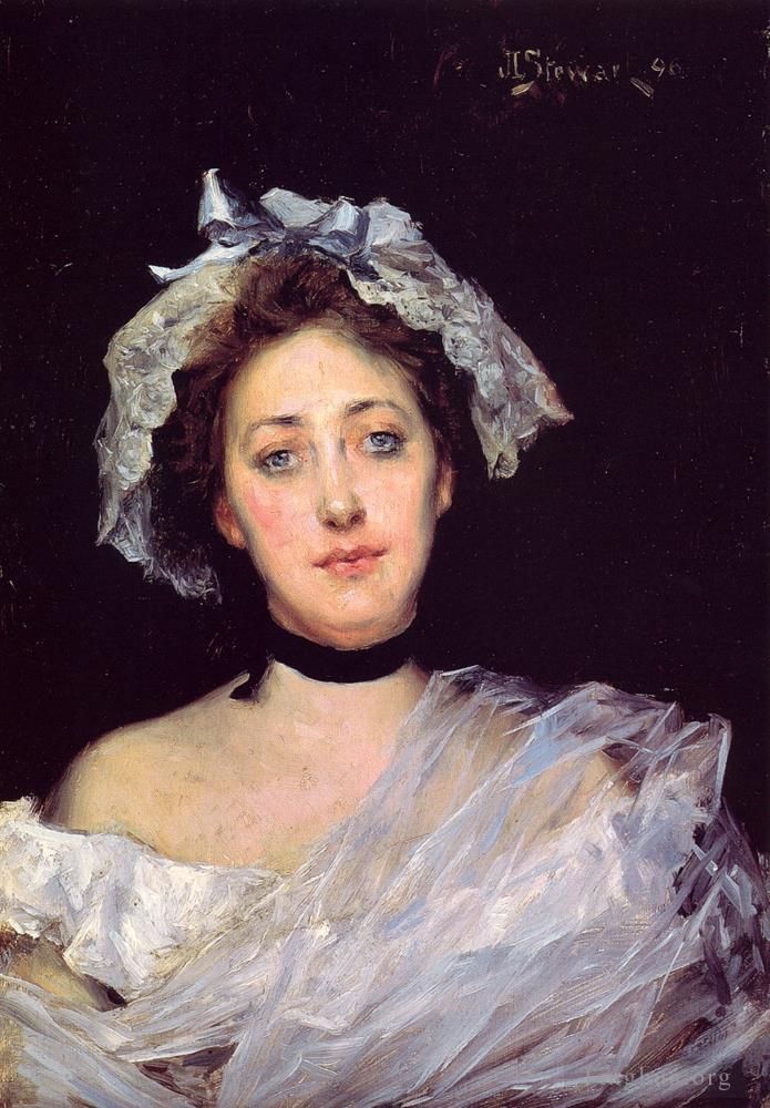 Julius LeBlanc Stewart Peinture à l'huile - Une dame anglaise