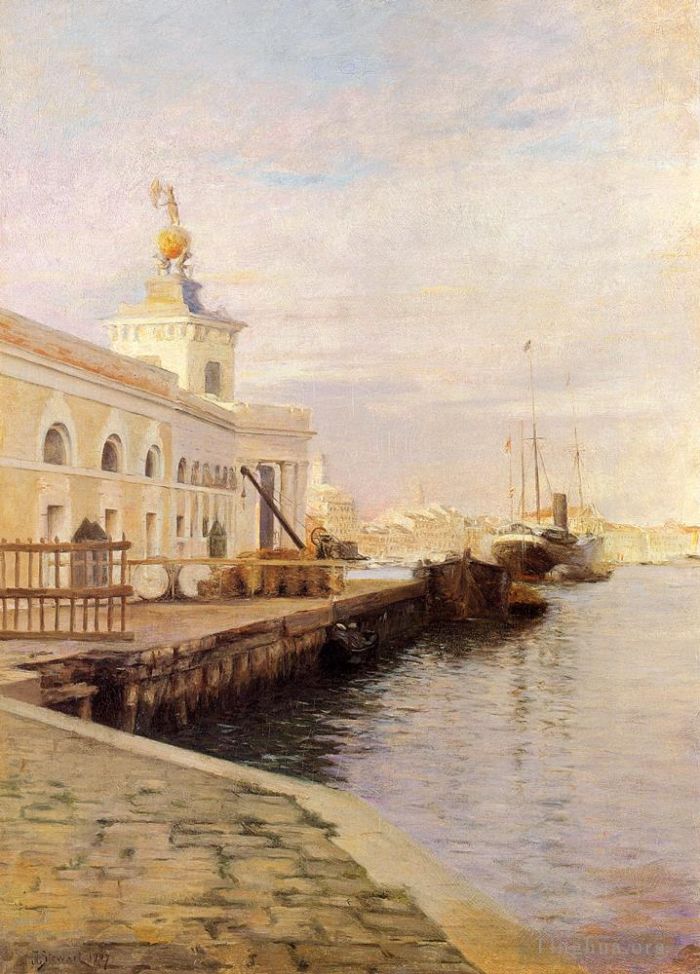 Julius LeBlanc Stewart Peinture à l'huile - Vue De Venise
