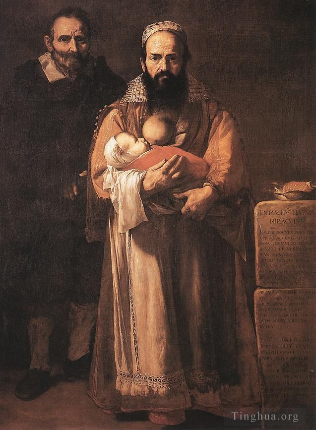 Giuseppe Ribera Peinture à l'huile - Femme barbue