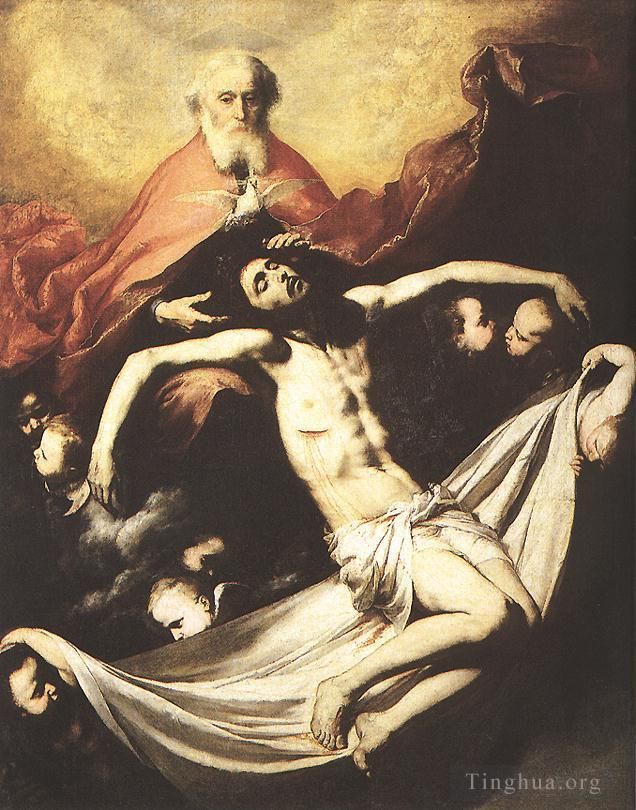 Giuseppe Ribera Peinture à l'huile - Sainte Trinité