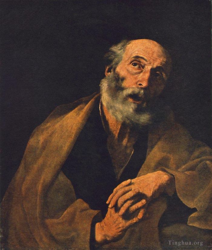 Giuseppe Ribera Peinture à l'huile - Saint Pierre