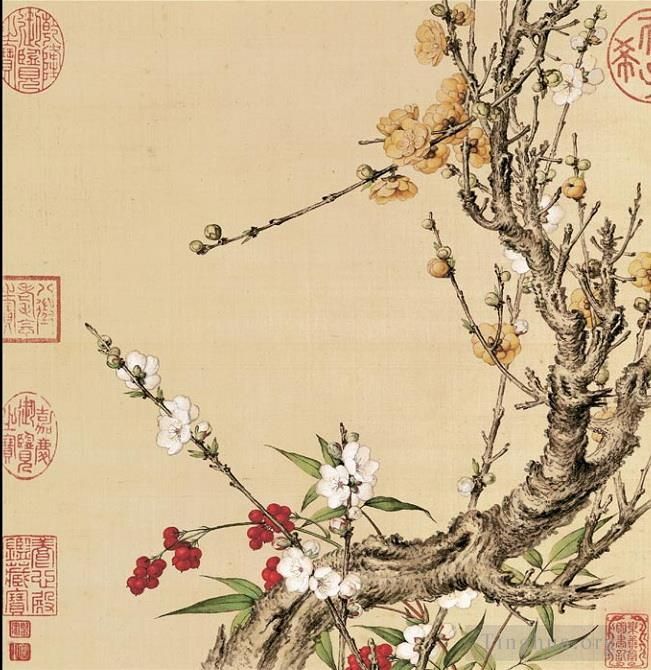 Giuseppe Castiglione Art Chinois - Fleur de prunier