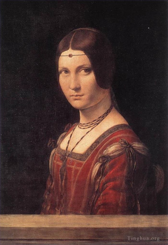 Léonard de Vinci Peinture à l'huile - La Belle Ferronnière