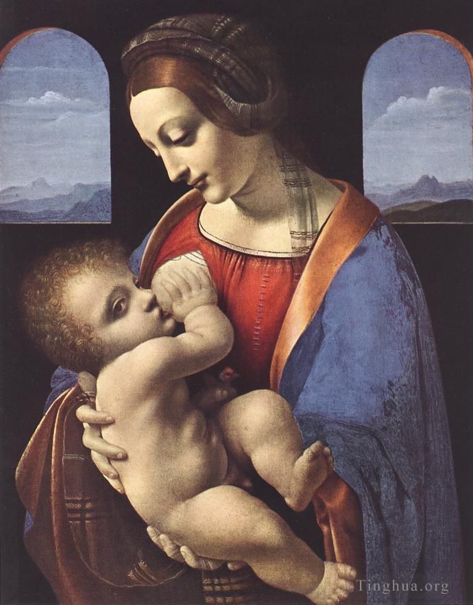 Léonard de Vinci Peinture à l'huile - Madone Litta
