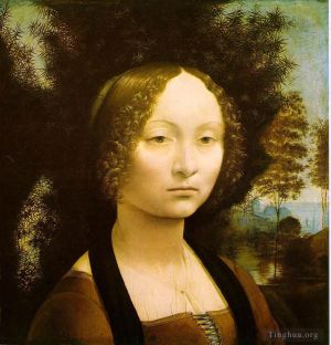 Léonard de Vinci œuvres - Portrait de Ginevra Benci