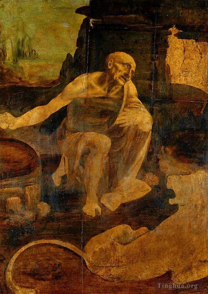 Léonard de Vinci Peinture à l'huile - Saint Jérôme