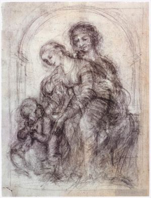 Léonard de Vinci œuvres - Conception pour Sainte Anne