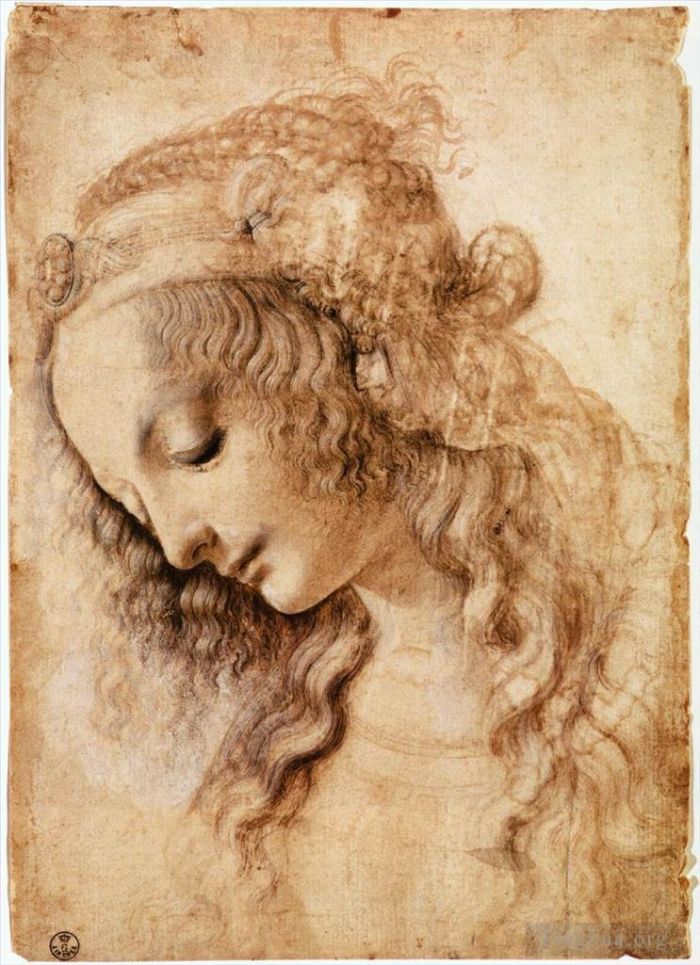 Léonard de Vinci Types de peintures - Tête de femme