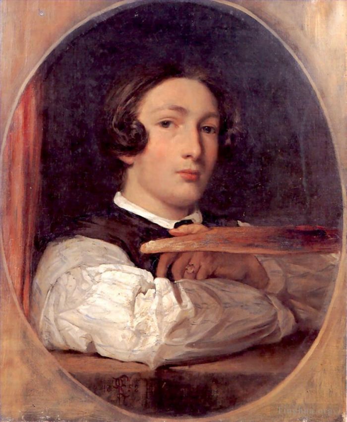 Frederic Leighton Peinture à l'huile - Autoportrait en tant que garçon