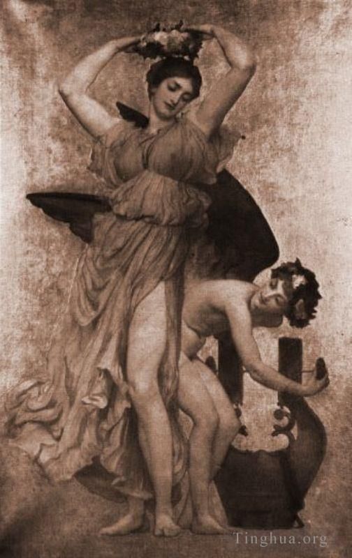 Frederic Leighton Peinture à l'huile - Étude II