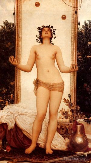 Frederic Leighton œuvres - La jeune fille antique qui jongle