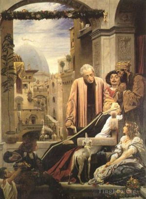 Frederic Leighton œuvres - La mort de Brunelleschi 1852