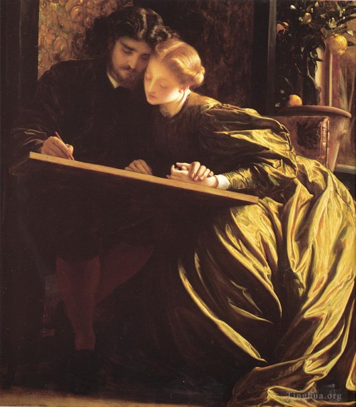 Frederic Leighton Peinture à l'huile - La lune de miel des peintres