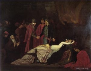 Frederic Leighton œuvres - La réconciliation des Montaigu et des Capulet