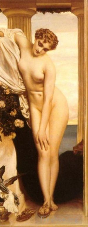 Frederic Leighton œuvres - Vénus se déshabillant pour le bain 1866