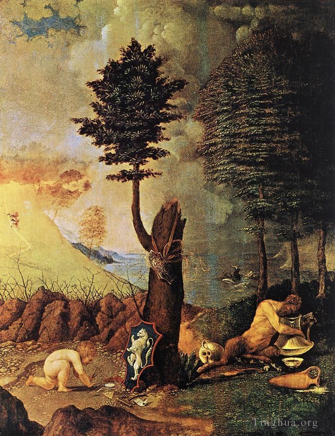 Lorenzo Lotto Peinture à l'huile - Allégorie