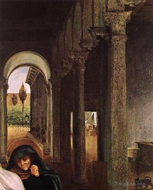 Lorenzo Lotto œuvres - Le Christ prenant congé de sa Mère 1521détail1