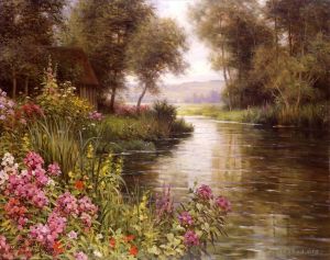 Louis Aston Knight œuvres - Fleur au bord de la rivière