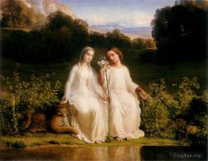 Anne-François-Louis Janmot œuvres - Poème de l'ame virginitas