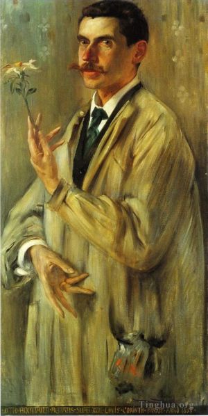 Lovis Corinth œuvres - Portrait du peintre Otto Eckmann