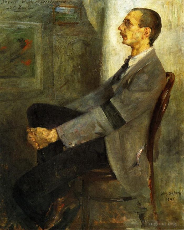 Lovis Corinth Peinture à l'huile - Portrait du peintre Walter Leistilow