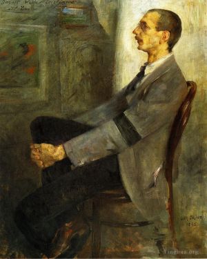 Lovis Corinth œuvres - Portrait du peintre Walter Leistilow