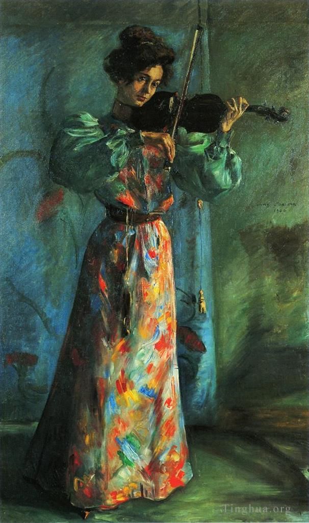 Lovis Corinth Peinture à l'huile - Le violoniste