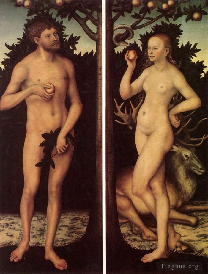 Lucas Cranach the Elder Peinture à l'huile - Adam et Ève 2