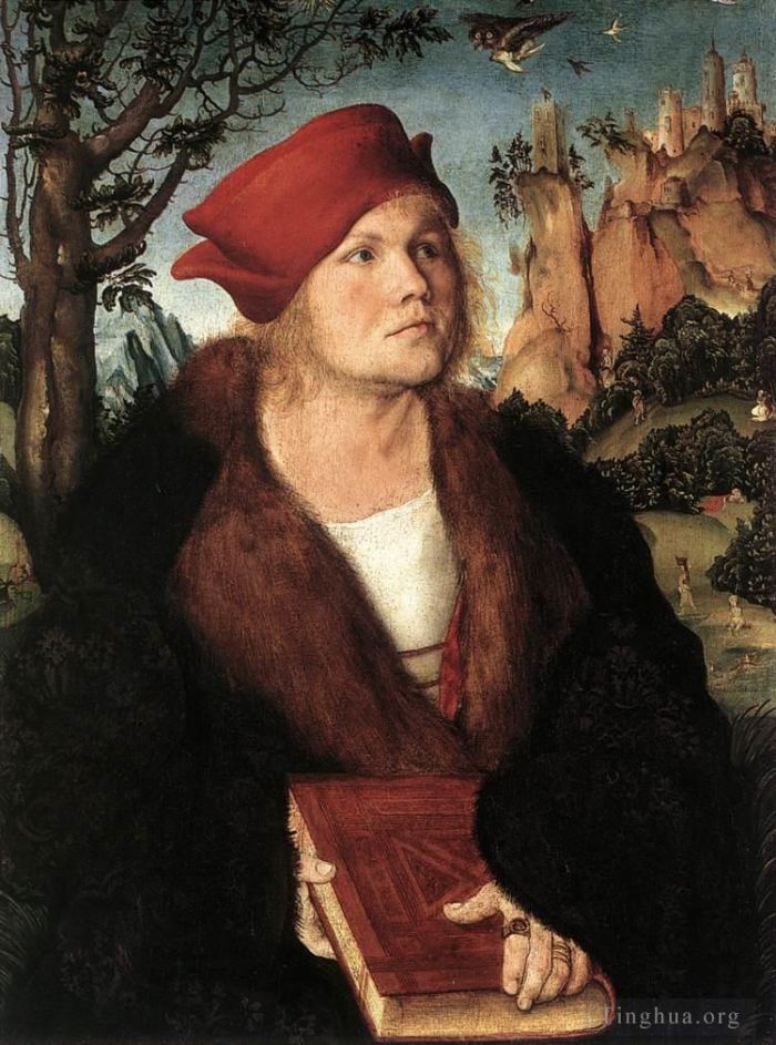 Lucas Cranach the Elder Peinture à l'huile - Portrait du Dr Johannes Cuspinian