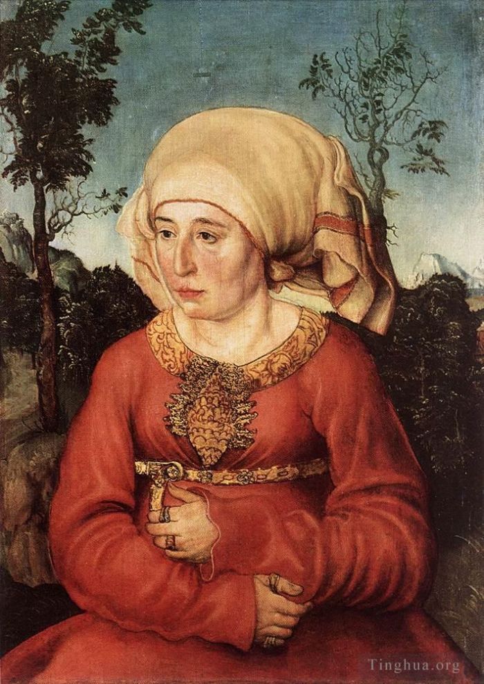 Lucas Cranach the Elder Peinture à l'huile - Portrait de Mme Reuss