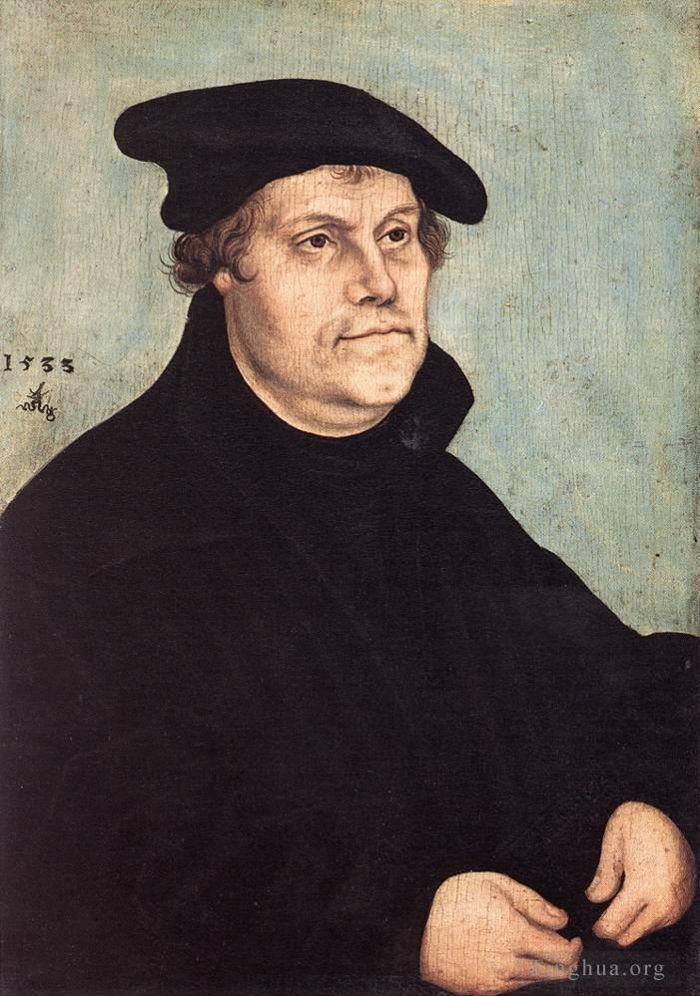 Lucas Cranach the Elder Peinture à l'huile - Portrait de Martin Luther