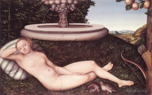 Lucas Cranach the Elder œuvres - La Nymphe De La Fontaine