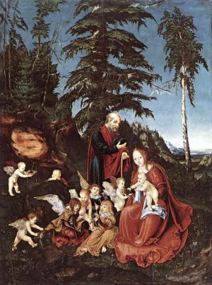 Lucas Cranach the Elder œuvres - Le reste pendant la fuite en Égypte