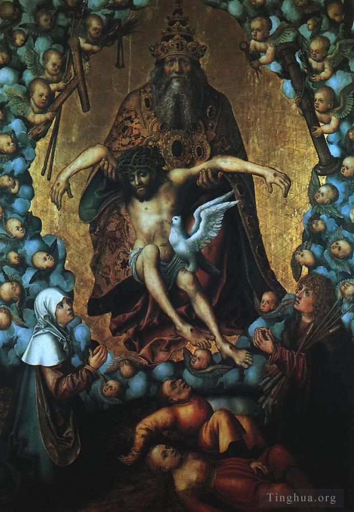 Lucas Cranach the Elder Peinture à l'huile - La Trinité