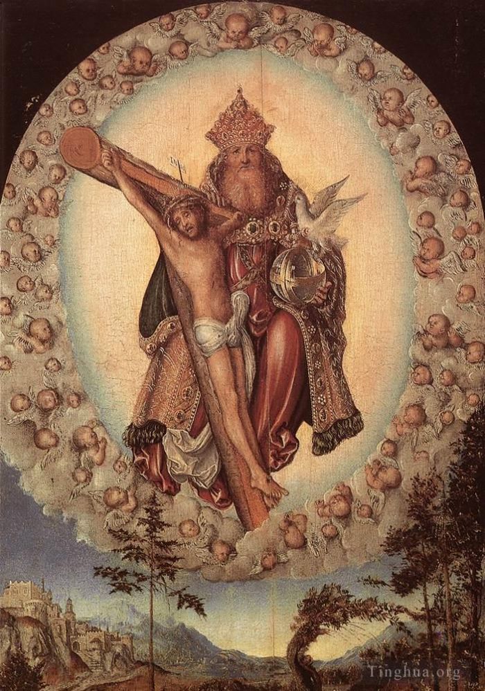 Lucas Cranach the Elder Peinture à l'huile - Trinité