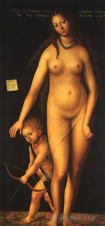 Lucas Cranach the Elder Peinture à l'huile - Vénus et Cupidon