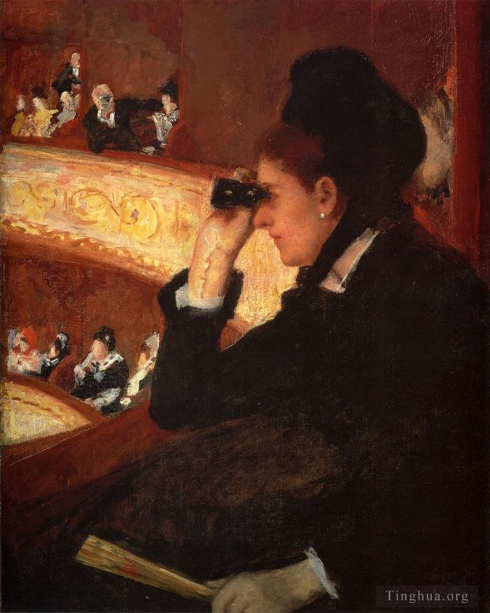 Mary Stevenson Cassatt Peinture à l'huile - À l'Opéra