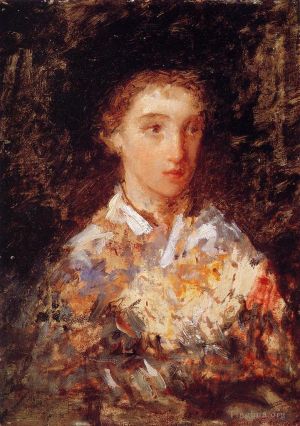 Mary Stevenson Cassatt œuvres - Tête de Jeune Fille