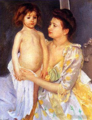 Mary Stevenson Cassatt œuvres - Jules séché par sa mère