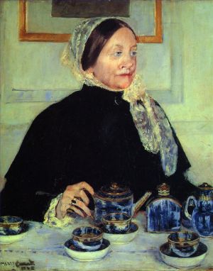 Mary Stevenson Cassatt œuvres - Dame à la table de thé