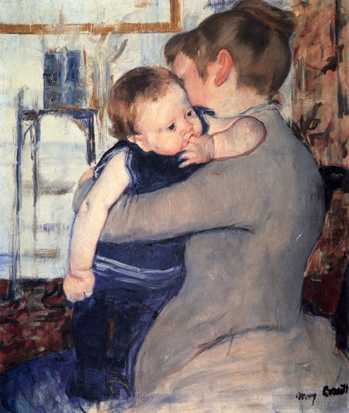 Mary Stevenson Cassatt Peinture à l'huile - Mère et enfant 1889
