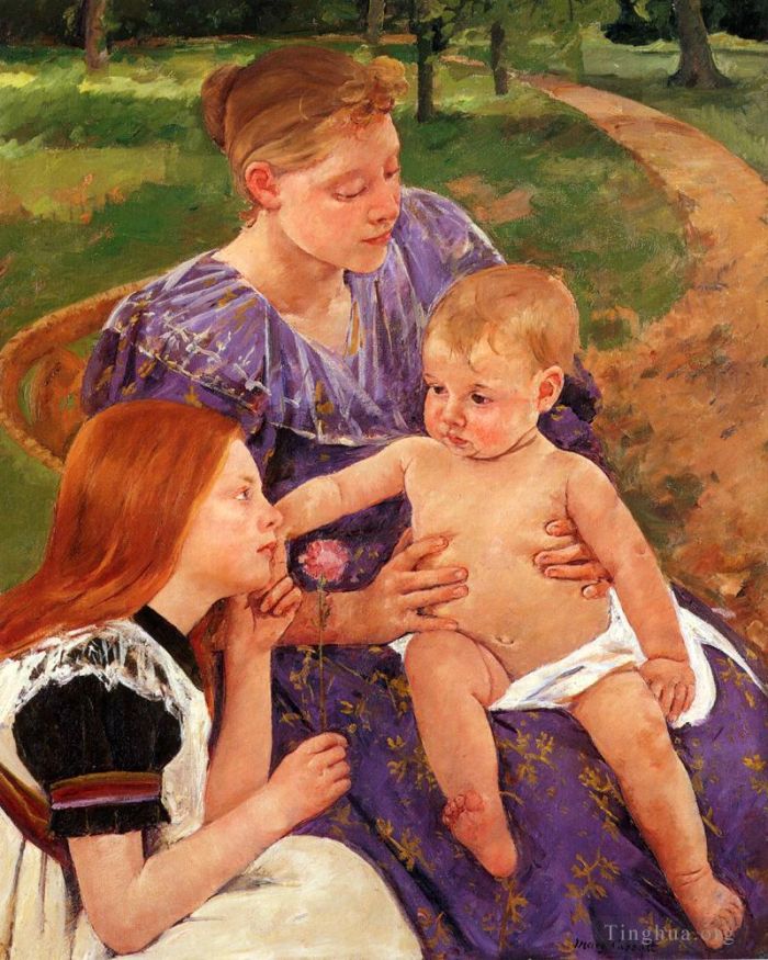 Mary Stevenson Cassatt Peinture à l'huile - La famille