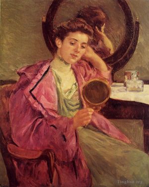 Mary Stevenson Cassatt œuvres - Femme à sa toilette