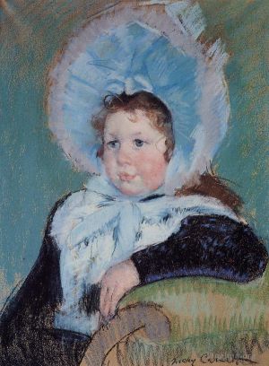 Mary Stevenson Cassatt œuvres - Dorothy dans un très grand bonnet et un manteau foncé
