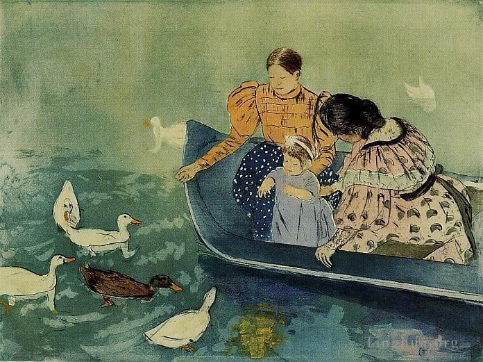 Mary Stevenson Cassatt Types de peintures - Nourrir les canards